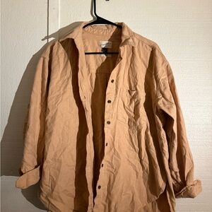 Men's Casual Tan Shirt Jacket